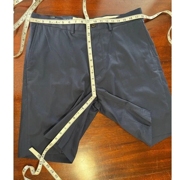 Ralph Lauren Polo Golf Men's Navy Blue Chino Shorts 36 Preppy Cotton Tailored - Picture 6 of 7
